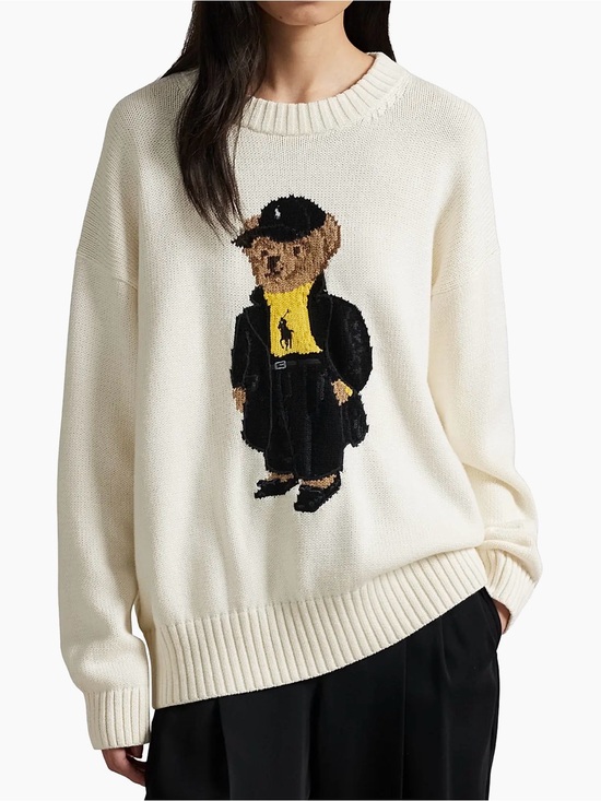Polo Ralph Lauren Jackets & Blazers - Polo Ralph Lauren Polo Bear-embroidered crew-neck sweater sz XS fits to Medium